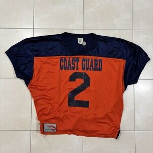 Vintage US Coast Guard Football Jersey USCG Rare Men's XL (fits Small) USA Made